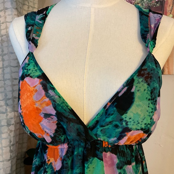 Moda International Floral Sun Dress Size Medium - Picture 5 of 13